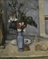 Le Vase Bleu by Paul Cezanne
