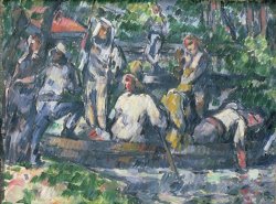 Leaving on The Water 1879 82 by Paul Cezanne