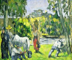 Life In The Fields by Paul Cezanne