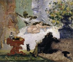 Modern Olympia C 1873 by Paul Cezanne