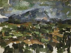 Mont Sainte Victoire Seen From Les Lauves 1902 06 by Paul Cezanne