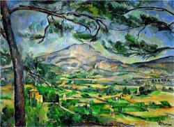 Mont Sainte Victoire with Large Pine Tree Circa 1887 by Paul Cezanne