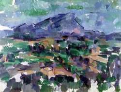 Montagne Sainte Victoire 1904 06 by Paul Cezanne