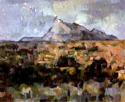 Montagne Sainte Victoire Circa 1882 85 by Paul Cezanne