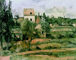 Moulin De La Couleuvre at Pontoise for Detail See 67881 1881 Oil on Canvas by Paul Cezanne