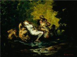 Nereid And Tritons by Paul Cezanne