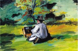 Painter at Work by Paul Cezanne