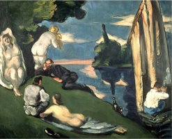 Pastoral Or Idyll 1870 by Paul Cezanne