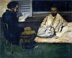 Paul Alexis Secretary to Zola Reading to Emile Zola 1869 1870 by Paul Cezanne