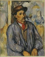 Peasant in a Blue Shirt by Paul Cezanne