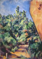 Red Rock by Paul Cezanne