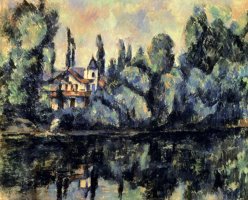 Shores of Marne by Paul Cezanne