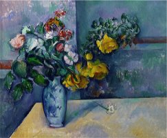 Still Life Flowers in a Vase by Paul Cezanne
