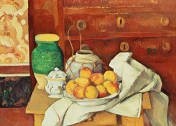 Still Life With A Chest Of Drawers by Paul Cezanne