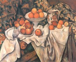Still Life with Apples And Oranges C 1895 1900 by Paul Cezanne