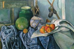 Still Life with Ginger Jar And Egg Plants by Paul Cezanne