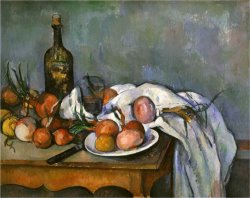 Still Life with Onions C 1895 by Paul Cezanne