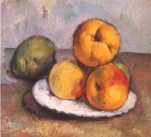 Still Life with Quince Apples And Pears 1886 by Paul Cezanne