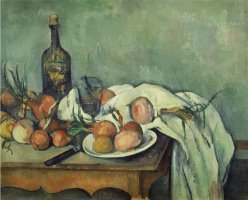 Stilleben Mit Zwiebeln Gegen 1895 by Paul Cezanne