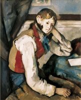 The Boy in The Red Waistcoat by Paul Cezanne