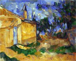The Cottage of M Jourdan 1906 by Paul Cezanne