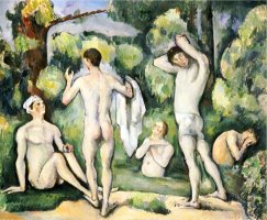 The Five Bathers Circa 1880 82 by Paul Cezanne