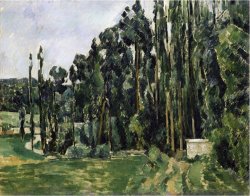 The Poplars C 1879 82 by Paul Cezanne