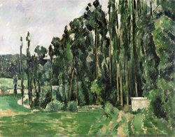 The Poplars Circa 1879 82 by Paul Cezanne