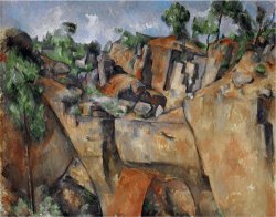 The Quarry at Bibemus Circa 1895 by Paul Cezanne