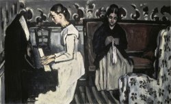 The Tannhause Overture Girl at The Piano by Paul Cezanne
