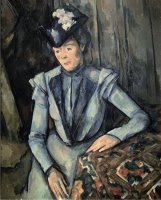 The Woman in Blue by Paul Cezanne
