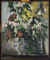 Two Vases of Flowers C 1877 by Paul Cezanne
