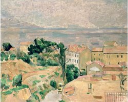 View of L Estaque by Paul Cezanne