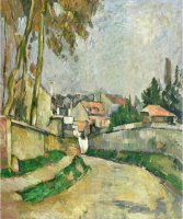 Village Road 1879 82 by Paul Cezanne