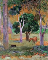 Dominican Landscape by Paul Gauguin