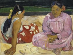 Femmes De Tahiti Ou Sur La Plage by Paul Gauguin