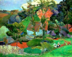 Landscape at Pont Aven by Paul Gauguin