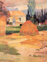 Landscape Near Arles by Paul Gauguin
