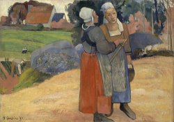 Paysannes Bretonnes by Paul Gauguin