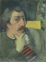 Portrait of The Artist with The Idol by Paul Gauguin