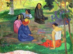 The Gossipers by Paul Gauguin