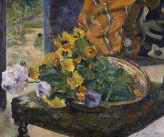 To Make A Bouquet by Paul Gauguin