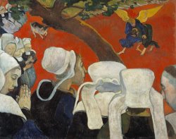 Vision of The Sermon (jacob Wrestling with The Angel) by Paul Gauguin