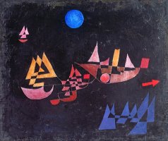 Abfahrt Der Schiffe 1927 by Paul Klee