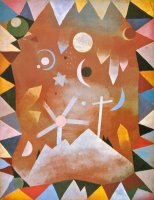 Above The Mountain Peaks by Paul Klee