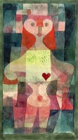 Queen of Hearts Herzdame 1922 by Paul Klee