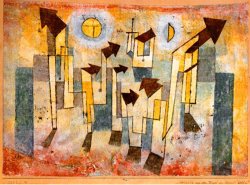 Wandbild Aus Dem Tempel Der Sehnsucht Dorthin by Paul Klee