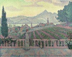 Woman on the Terrace by Paul Signac