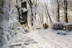 Forest in Winter by Peder Mork Monsted