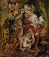 Alexander And Roxana by Peter Paul Rubens